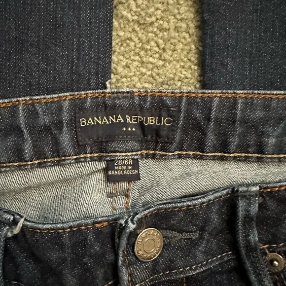 Banana Republic Dark Indigo Straight Leg Jeans - Picture 2 of 4